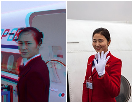 Đồng phục gợi cảm của tiếp viên hàng không Triều Tiên